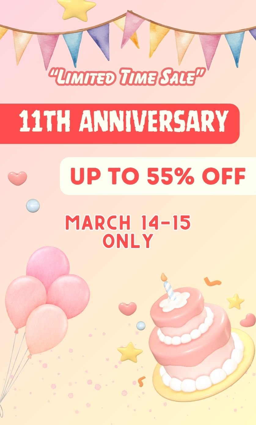 11th Anniversary Sale Banner